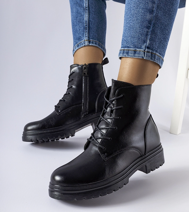 Černé vlněné boty Vinceza