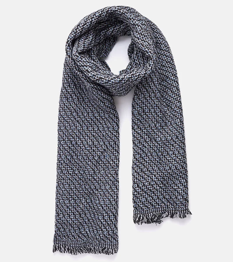 Černo modrá šála Aria