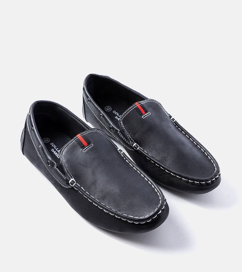 Pánské černé mokasíny Michaud