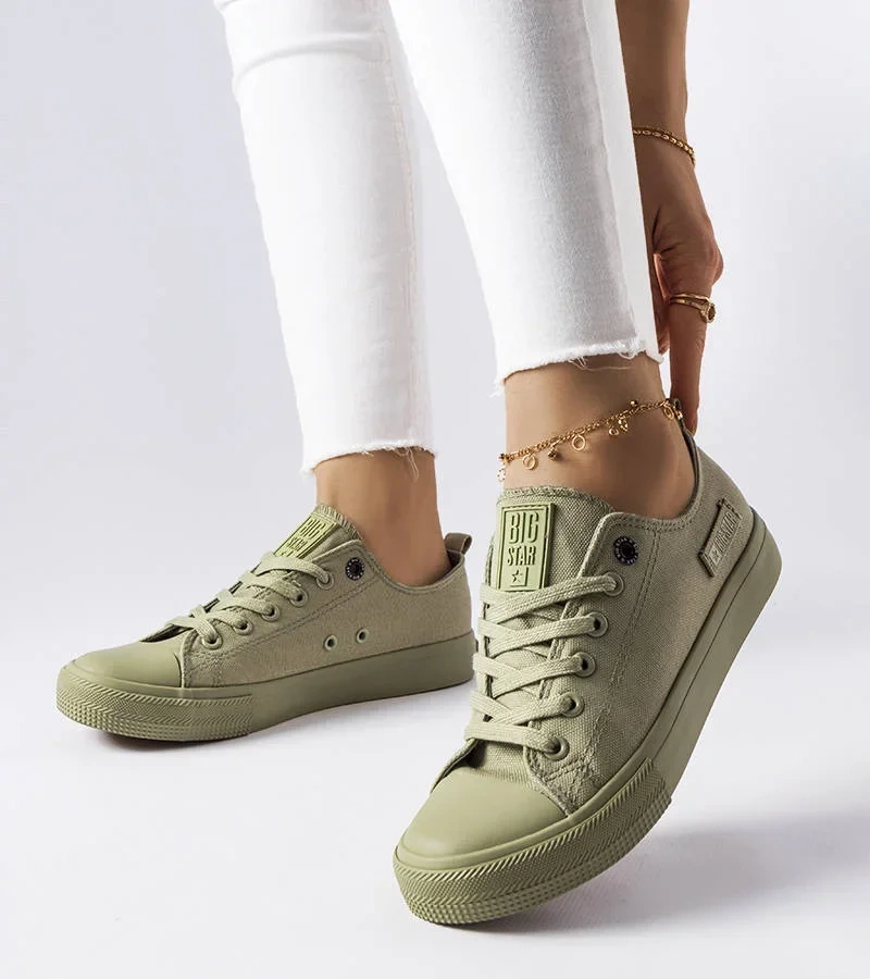 Zelené látkové tenisky Big Star LL274028