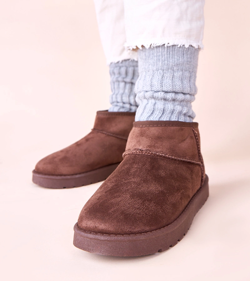 Čokoládové sněhule s kožíškem Elriee