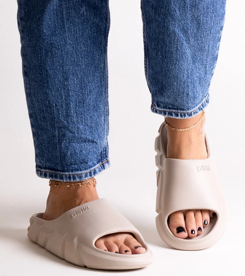 Bežové pantofle Big Star LL274593 801