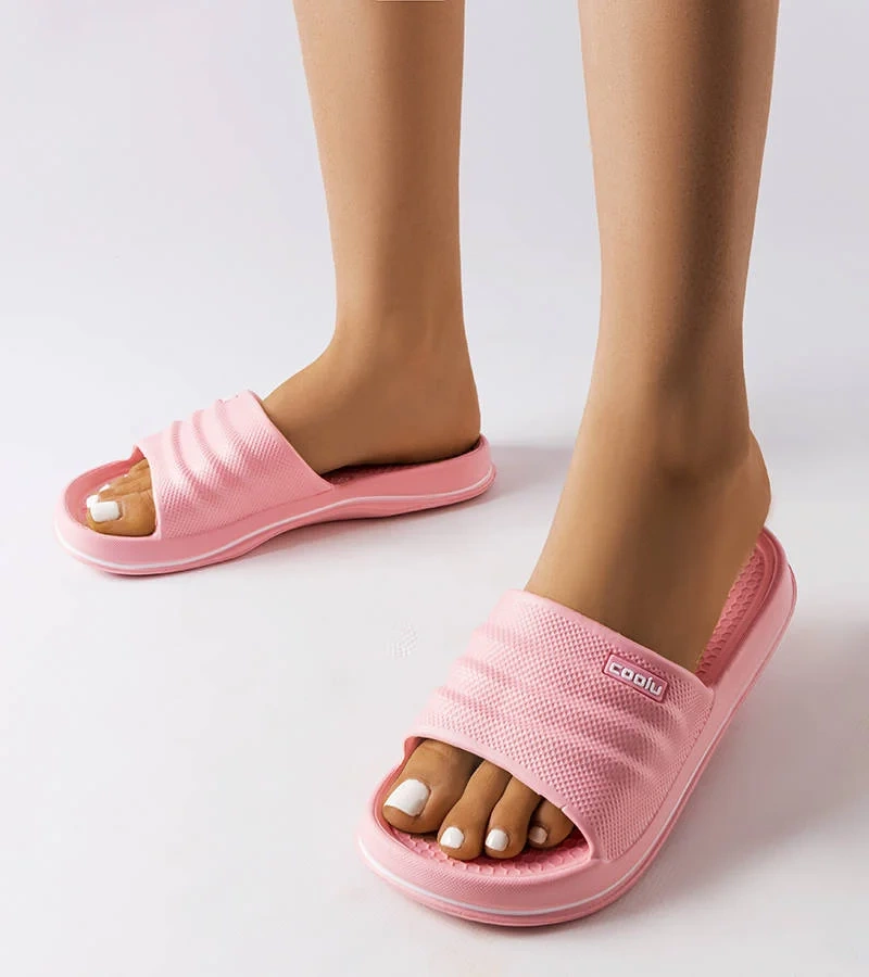 Růžové žabky do bazénu Kathrin