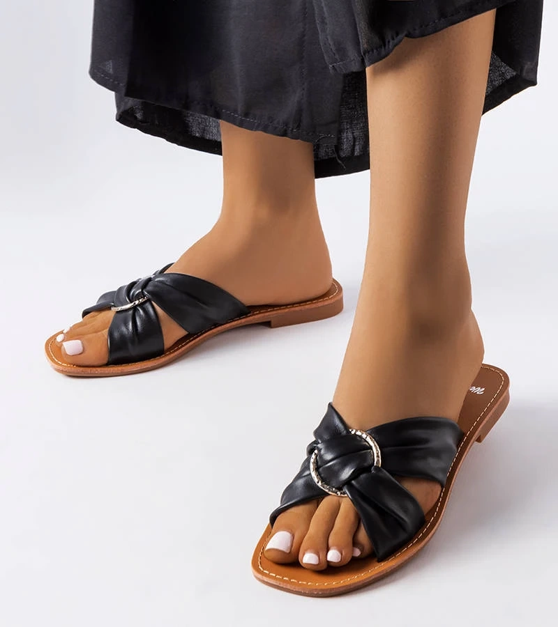 Černé elegantní žabky Belisarda