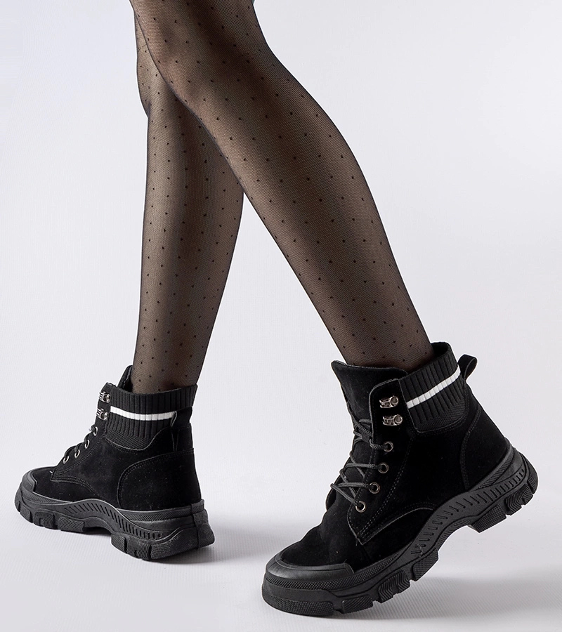 Černé zateplené trapery Tellaro