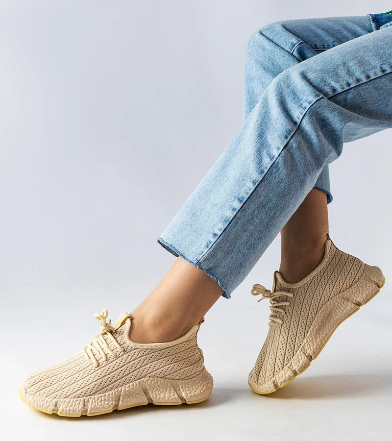 Světle béžové sportovní tenisky Élodie