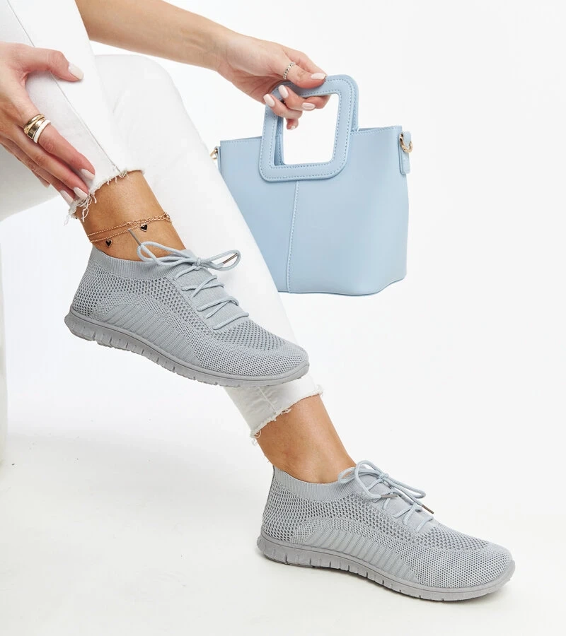 Šedé látkové tenisky Zahira