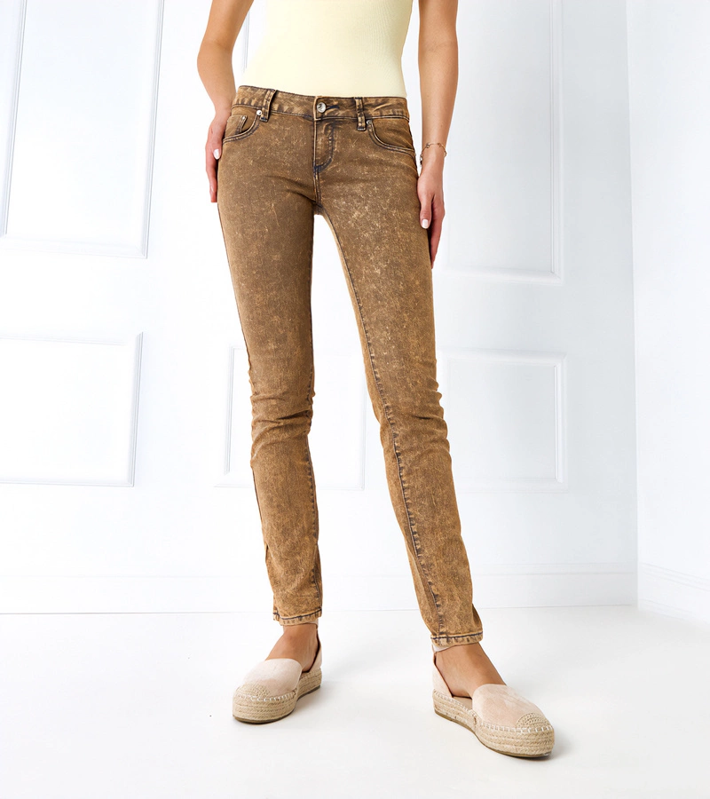 Dámské béžové kalhoty RE-510-3