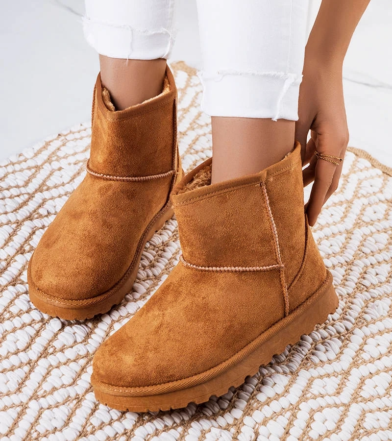 Hnědé zateplené sněhule Vago