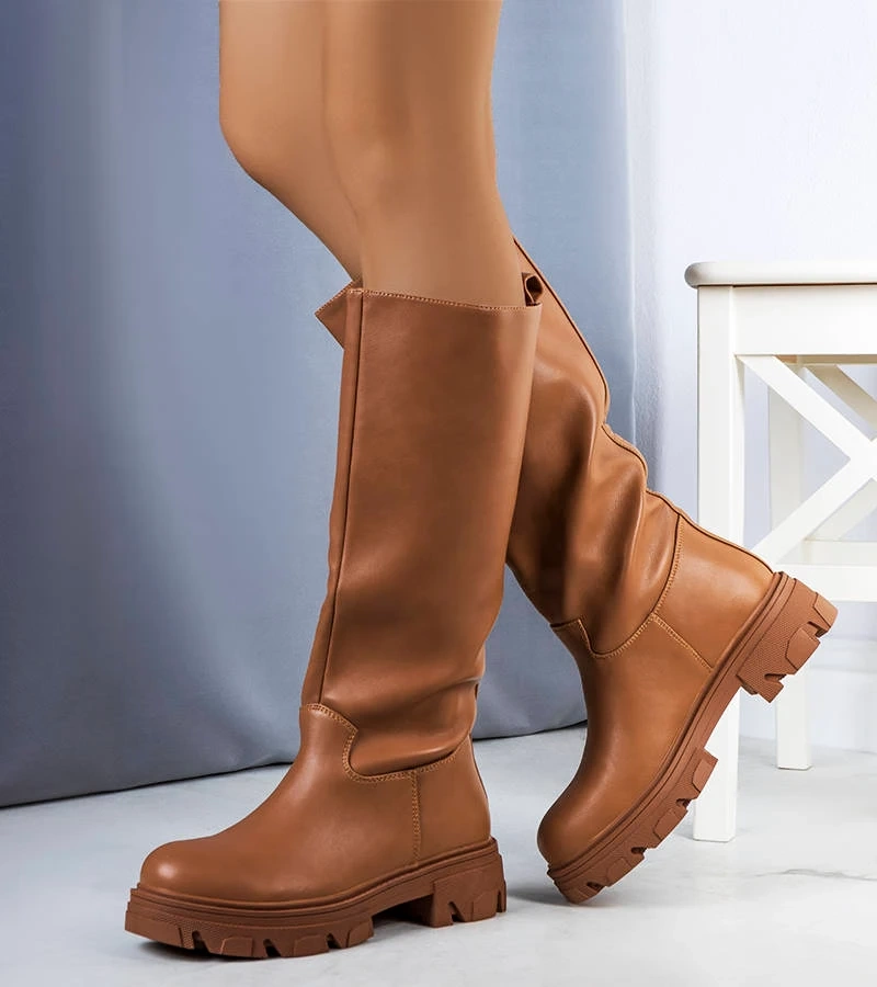 Hnědé zateplené boty Romelio