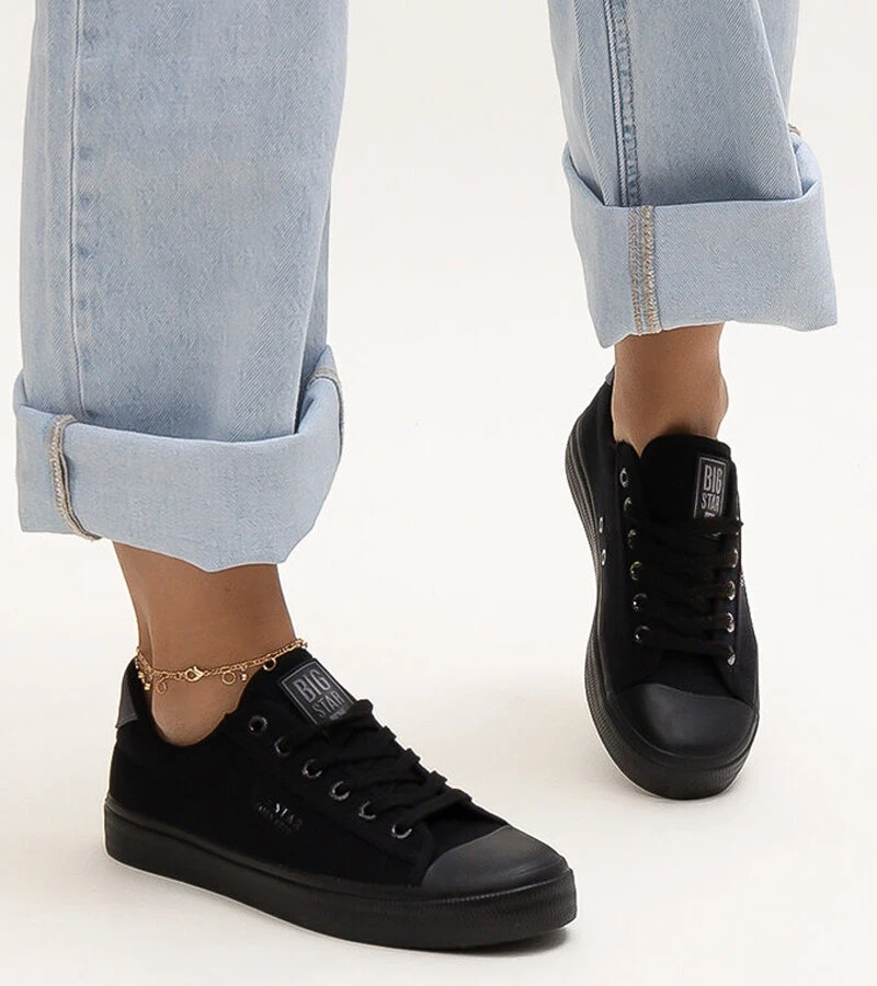 Černé látkové tenisky Big Star LL274092