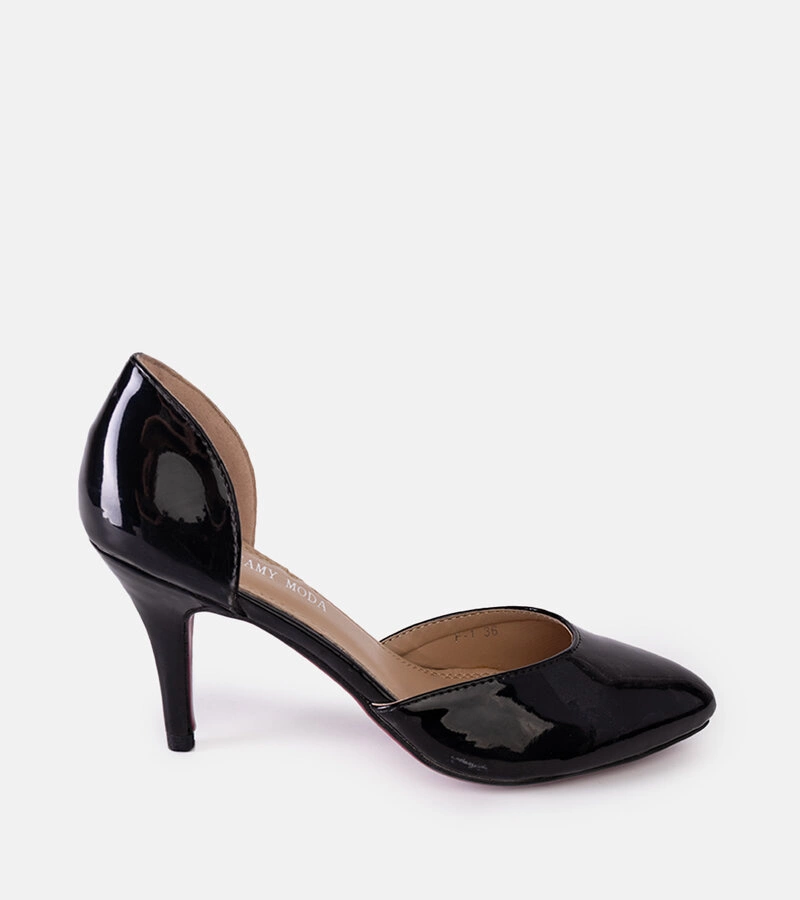 Lakované černé lodičky Antimina