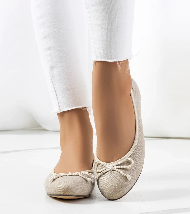 Béžové dámské baleríny Villers