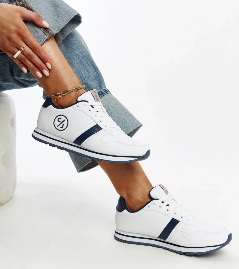 Bílo-modré dámské tenisky CROSS JEANS