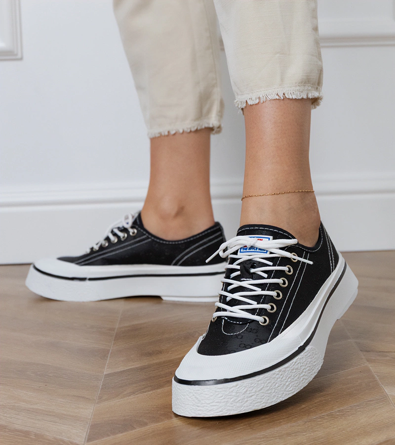 Černé dámské tenisky na platformě Greta