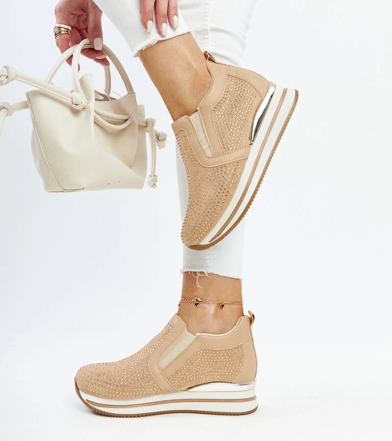 Hnědé tenisky na platformě Cadelaria