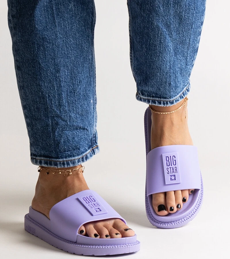 Fialové pantofle Big Star LL274426