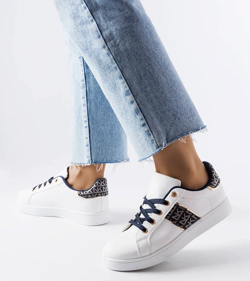 Bílé tenisky na platformě od Lanoie