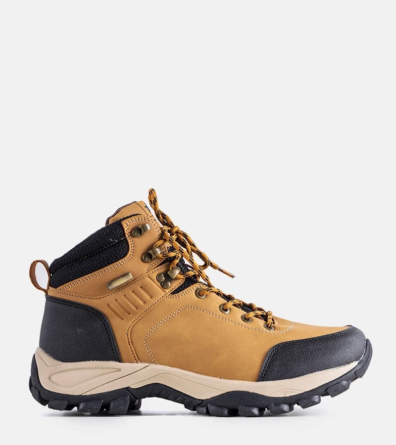 Hnědé zateplené pánské trapery Tervo