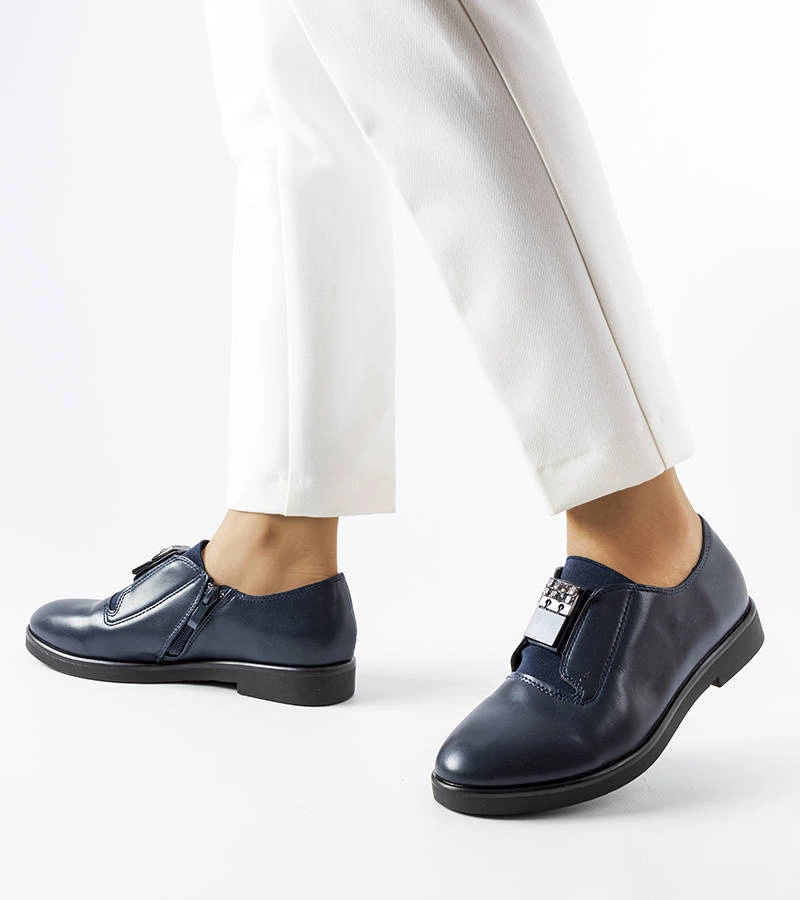 Námořnicky modré elegantní boty Augusto