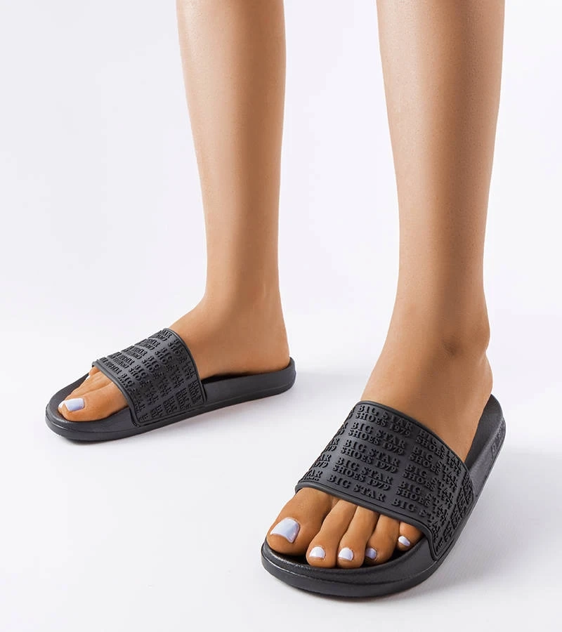 Černé žabky Big Star LL274A147