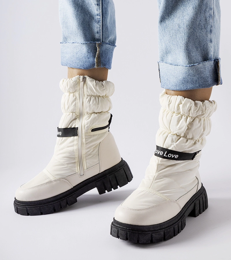 Bežové sněhové boty LoveXsnow