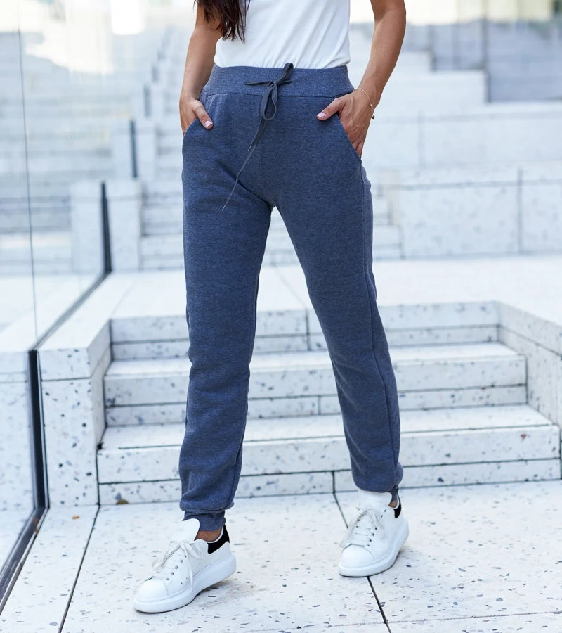 Šedé dámské teplákové kalhoty Elvia