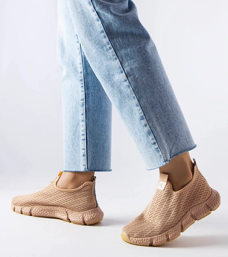 Béžové nazouvací tenisky Yellville