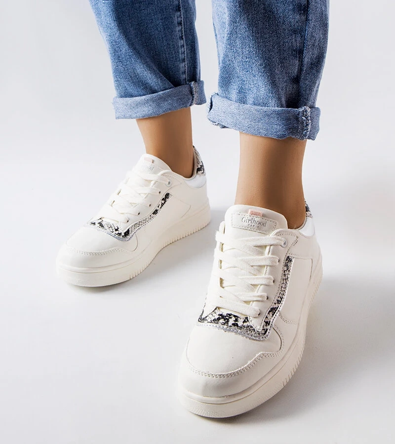 Bílé tenisky Nelma z ekokůže