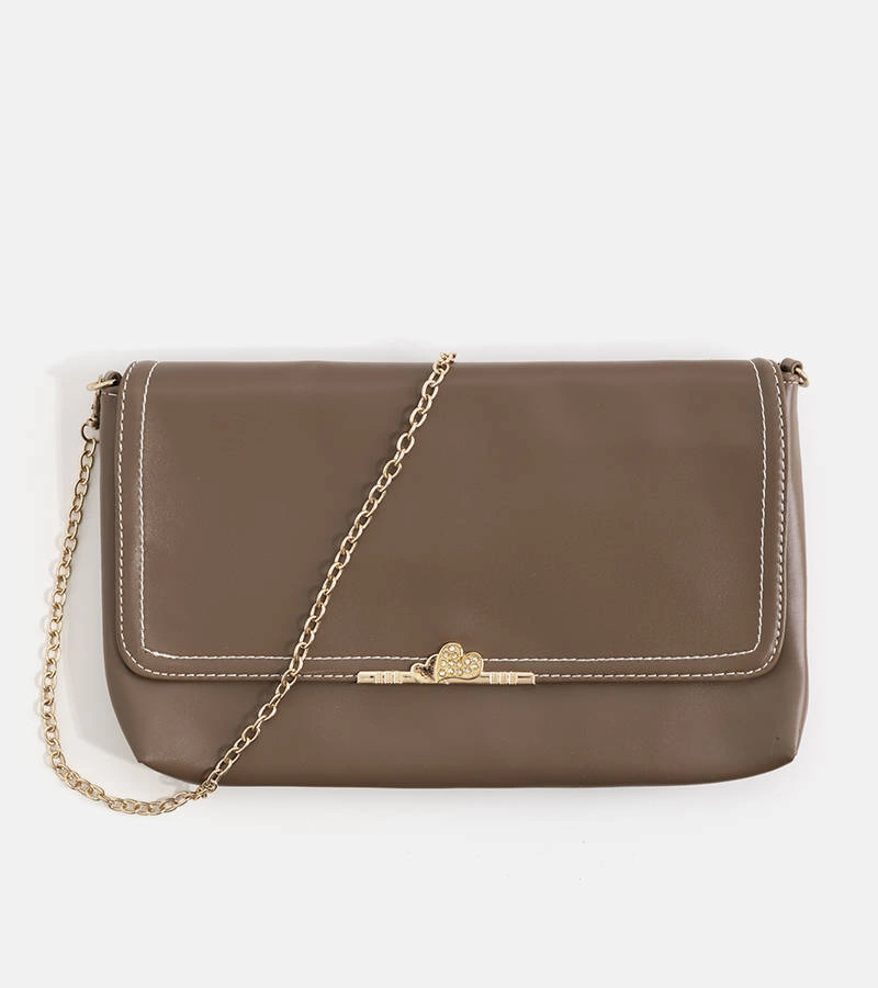 Hnědá dámská poštovní taška Cove