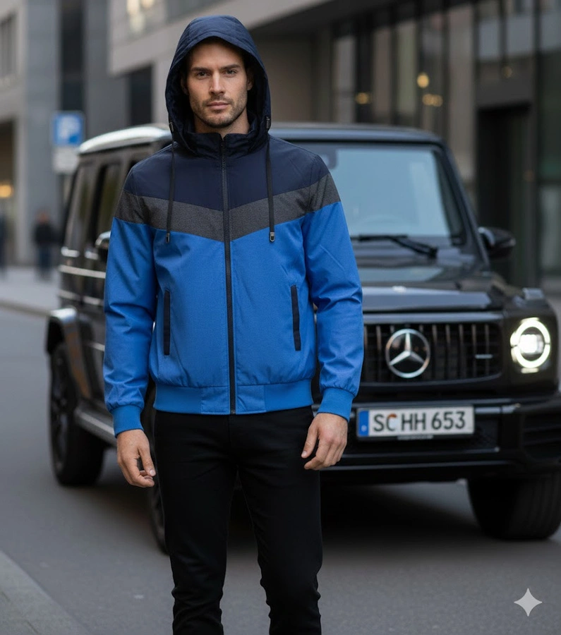 Pánská tmavě modrá přechodná bunda Dupont