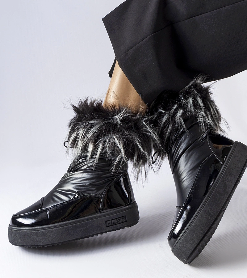 Černé zateplené sněhule MM274379