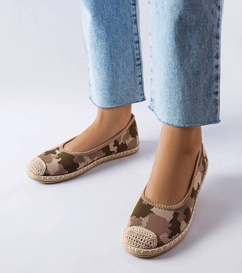 Zelené nazouvací espadrilky Benedum