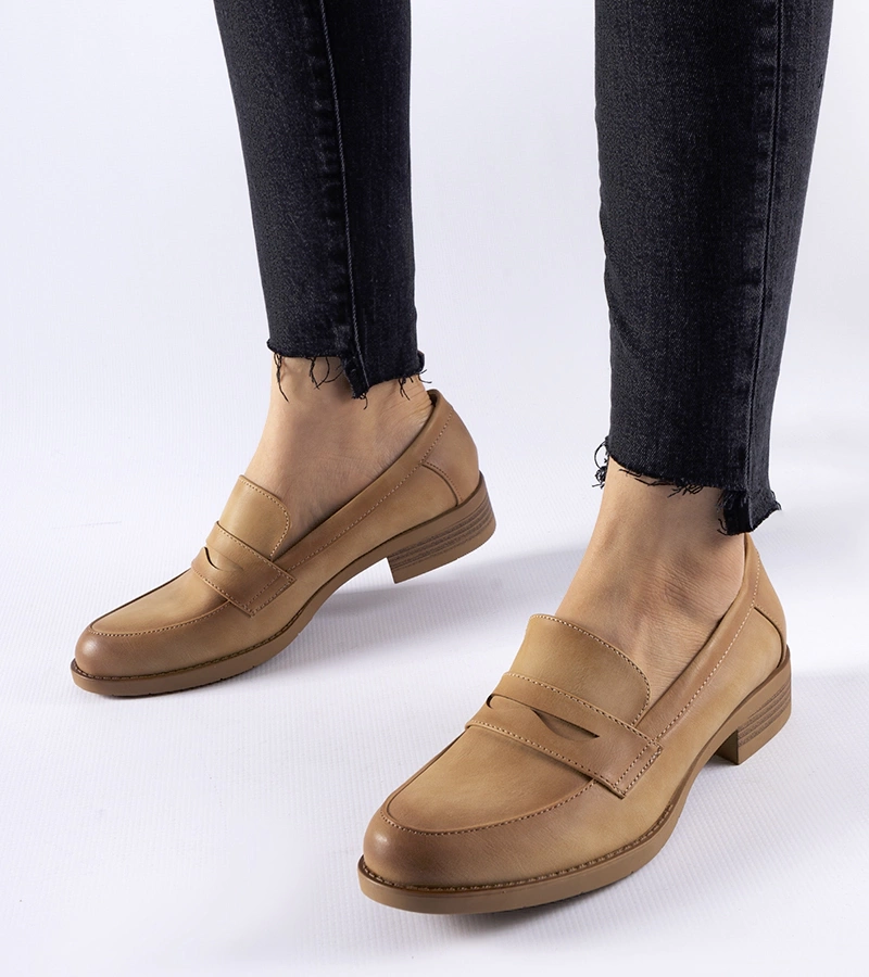 Bežové elegantní mokasíny Beaufort