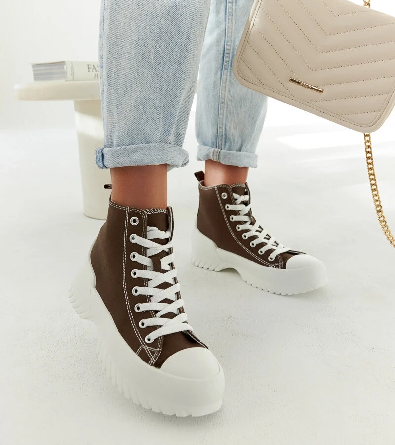 Zelené kotníkové tenisky Ronchis