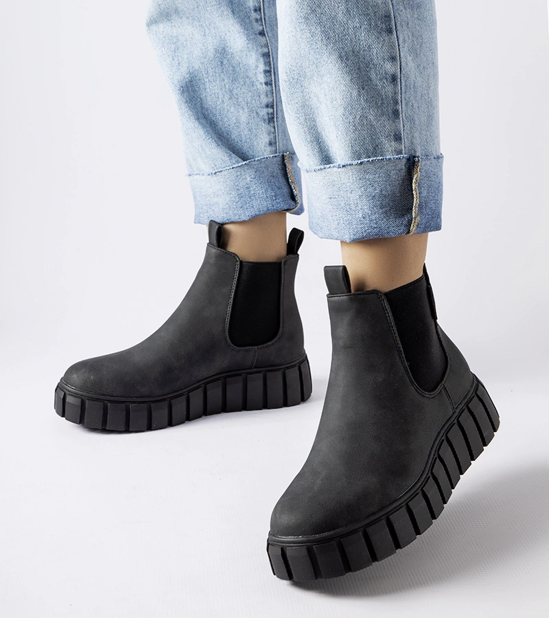 Černé slip-on botky Big Star MM274324