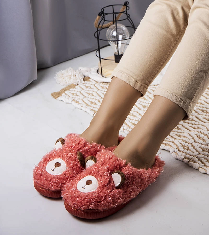 Červené měkké pantofle Ted