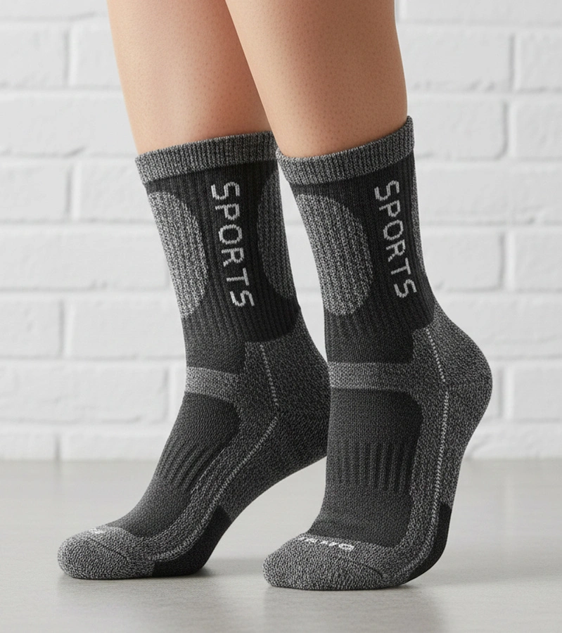 Šedé teplé dámské ponožky Siera