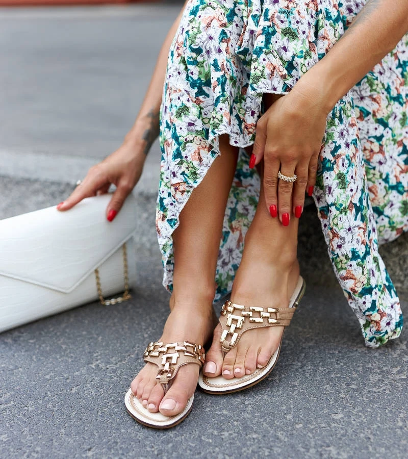 Hnědé elegantní žabky Buttapietra