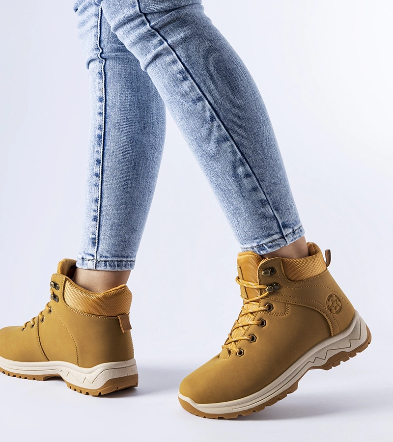 Karamelové podšité trapery Guarcino