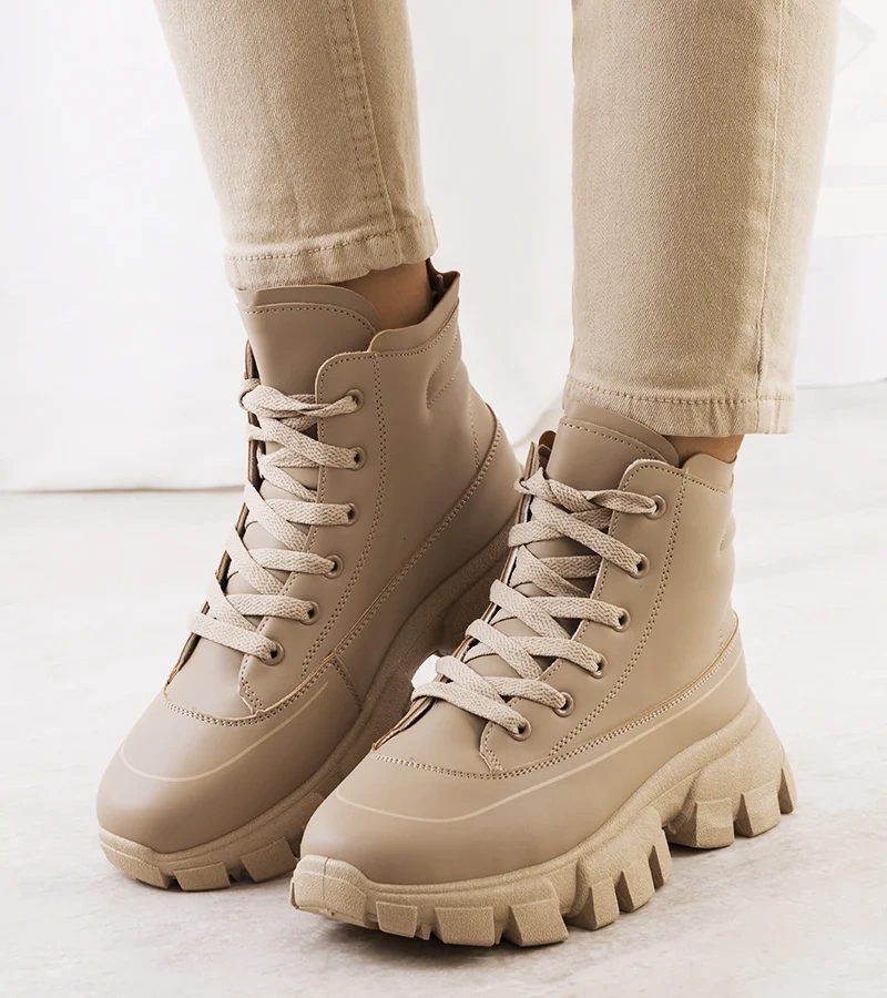 Hnědé dámské trappery Nurbi