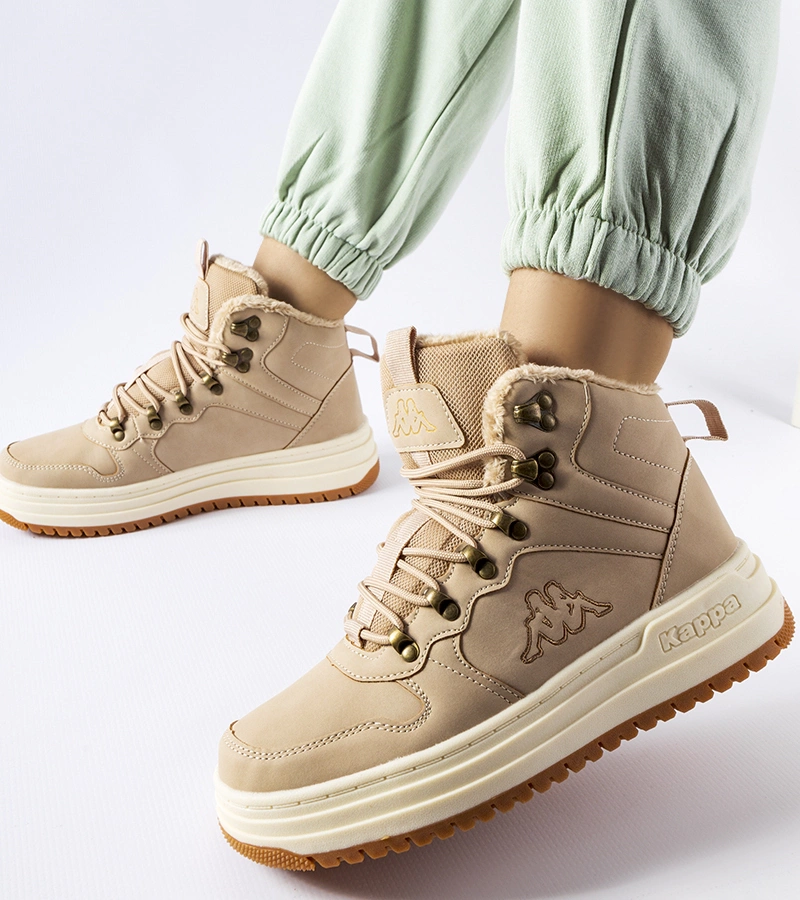 Beige zateplené boty Kappa 243364 TOBIN