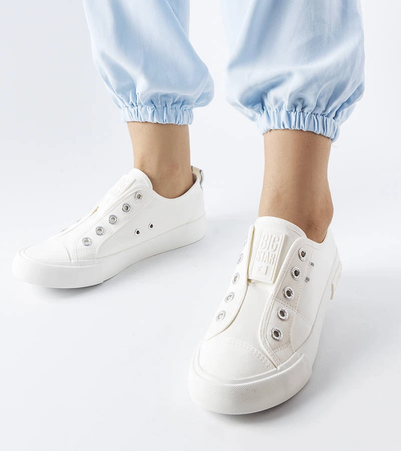 Bílé nazouvací tenisky Big Star LL274162