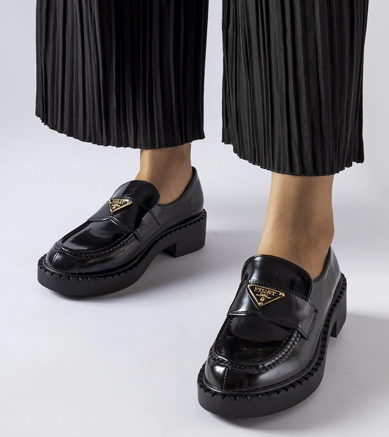 Dámské černé mokasíny Milne