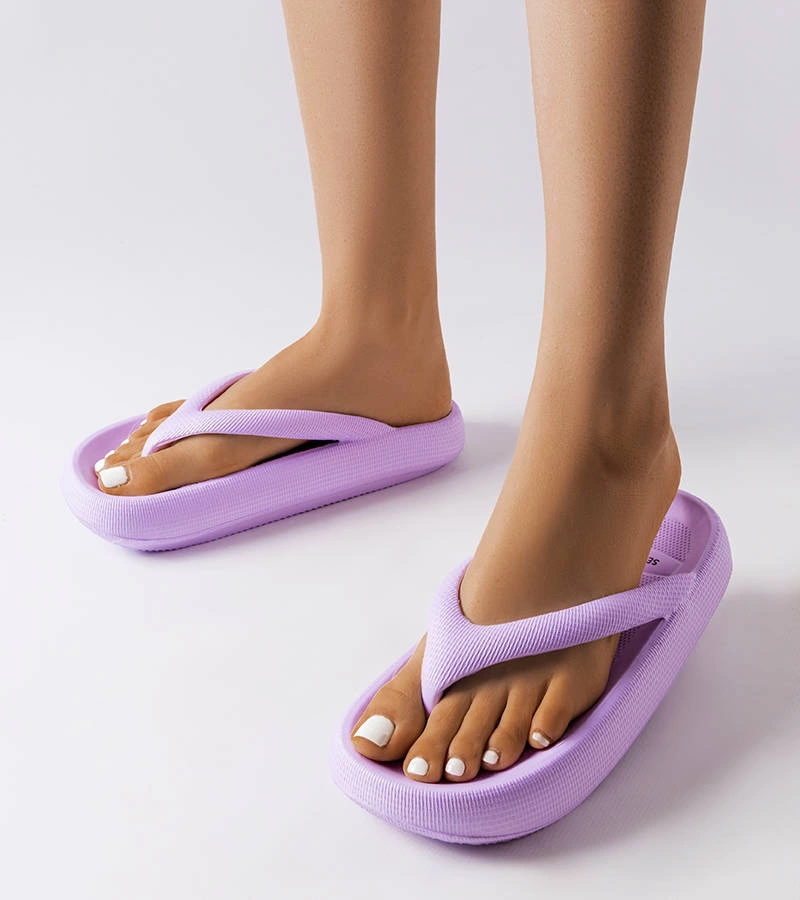 Modesto fialové masivní žabky