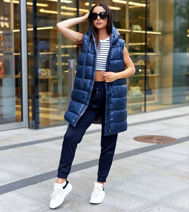 Dámská tmavě modrá vesta Salionze