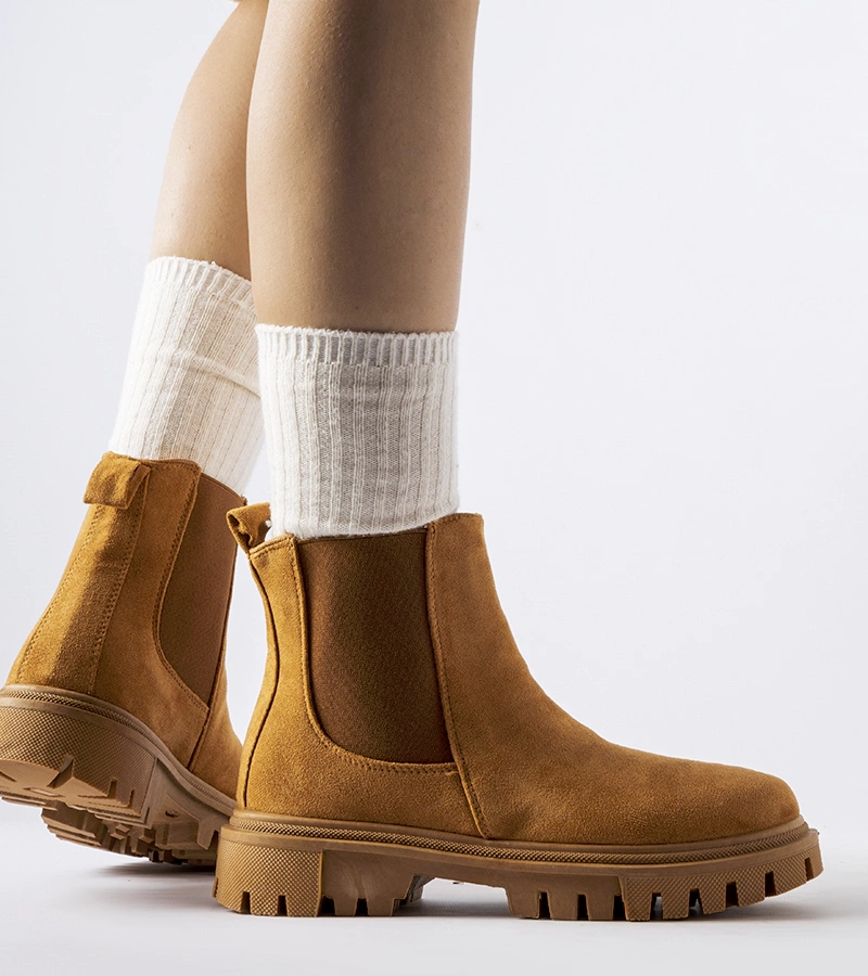 Karamelové šněrovací botky Davenport