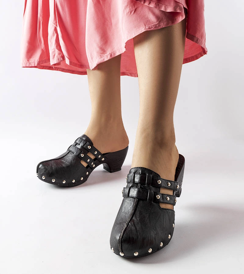 Černé žabky Custer clog