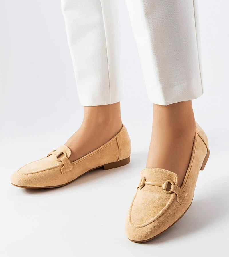 Béžové dámské mokasíny Hinkle