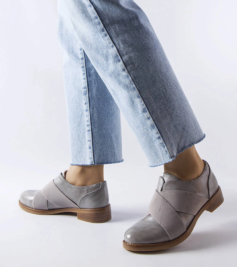 Šedé elegantní nazouvací boty Winnipeg